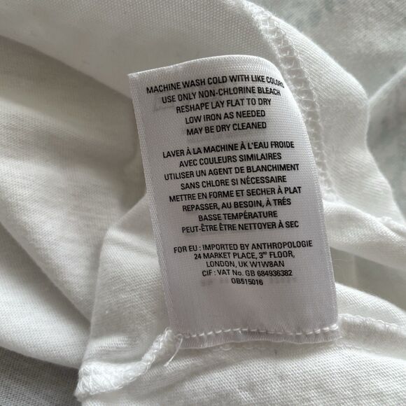 ANTHRO Akemi + Kin Tshirt Opening Day Tee Blue Floral Ombre Modal Womens Size M - Picture 11 of 11